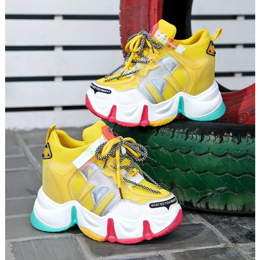 Sepatu BOOTS Wanita Flatfrom Tinggi AS163