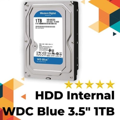 HDD CCTV / PC WD Caviar Blue 1 TB 64MB SATA3 Hardisk Internal 1Tb