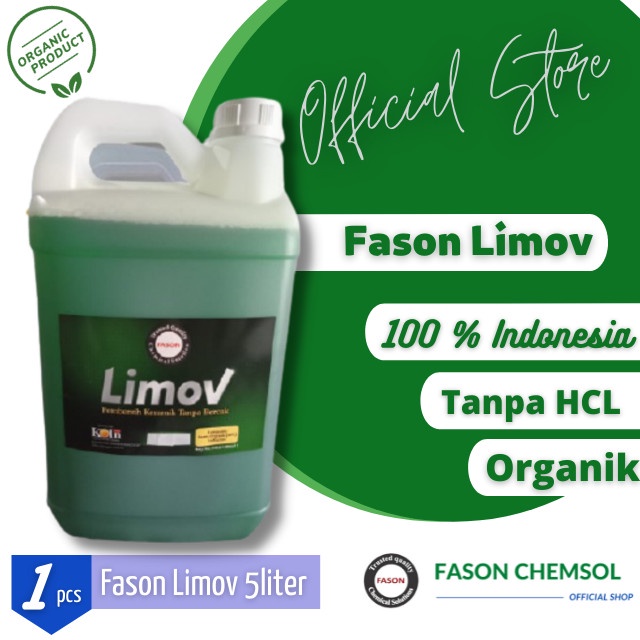 Pembersih Noda Semen &amp; Cat pada Keramik / Granit FASON Limov 5 Liter