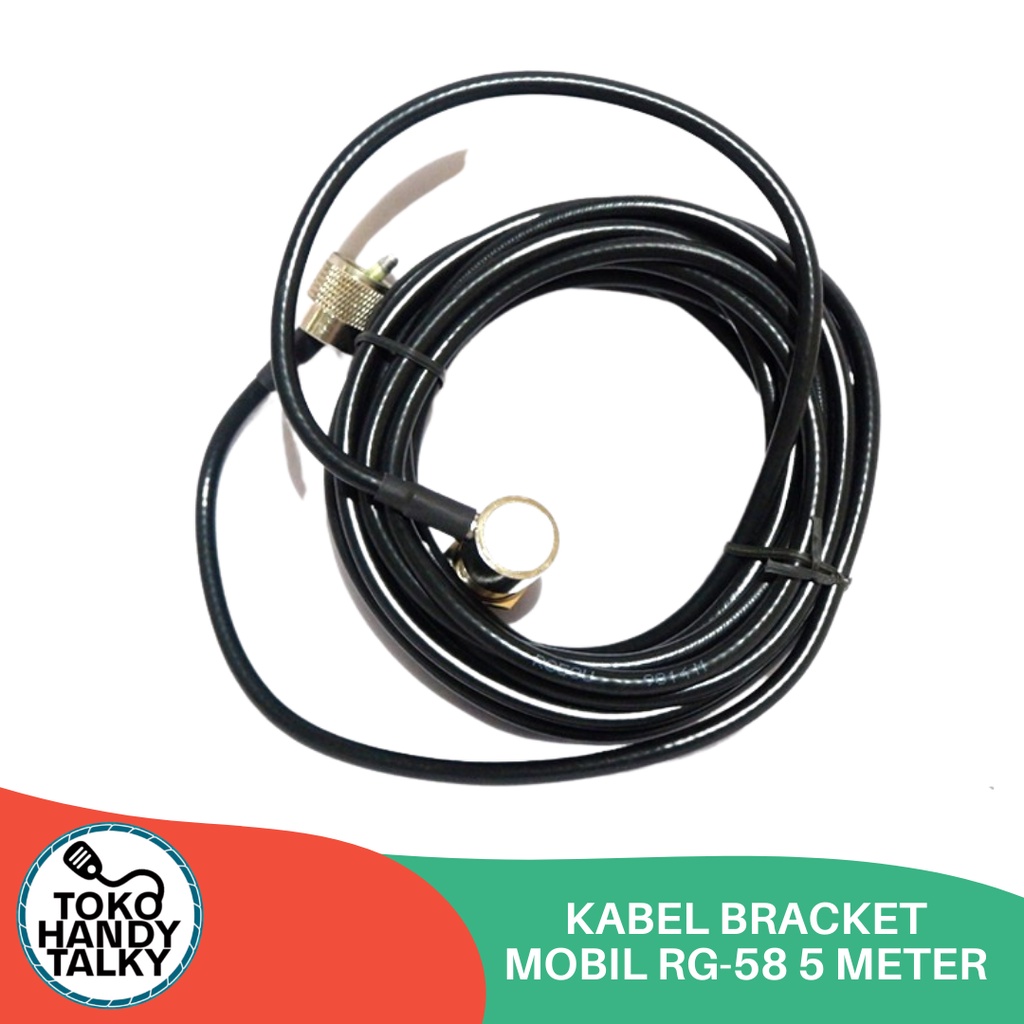 KABEL BRACKET MOBIL RG-58 5 METER NEW