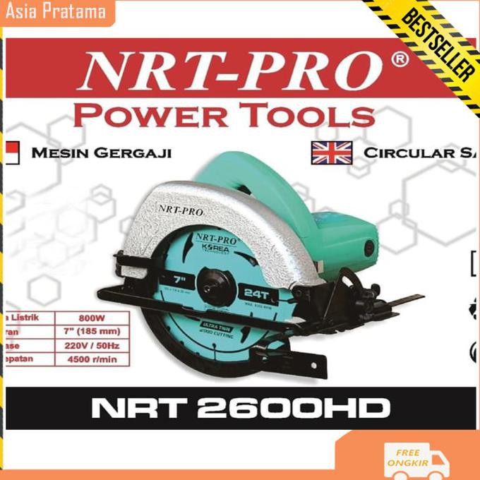 ✅Update NRT-PRO 2600 HD CIRCULAR SAW 7 INCH CIRCLE GERGAJI KAYU MESIN 800 WATT