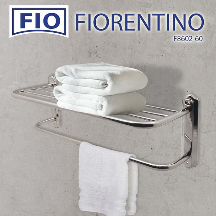 Rak Handuk 5 bar Stainless FIORENTINO 8602 - Gantungan Handuk 5 susun FIO Rack Towel Hanger /S15