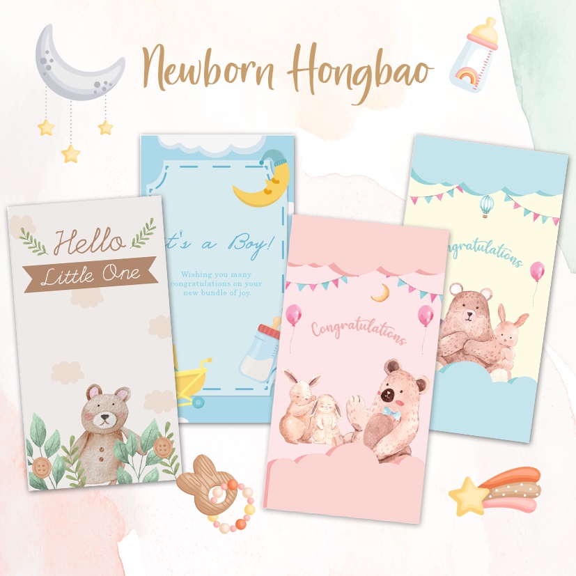 

Custom Angpau Man Yue / Angpao Newborn / Baby Born / Newborn Gift / Baby Gift / Baby Shower
