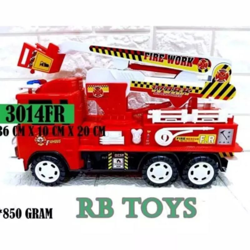 Mainan Mobil Pemadam Friction Besar Pullback / Mainan Anak Mobil Pemadam Besar / Mainan Edukasi Anak