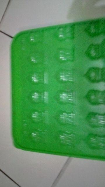 Cetakan Coklat Puding Mika  Tema Lebaran Ketupat Masjid Anak Sholeh Kubah Beduq