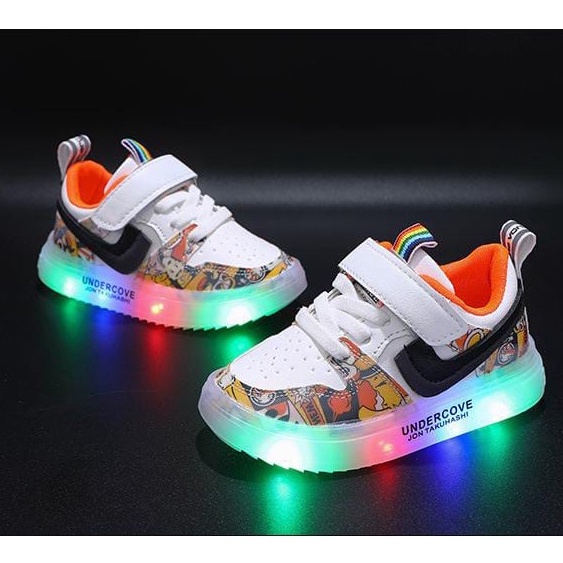 Cove Sepatu LED Anak Sneakers Anak Size 21-30 Usia 1-5 Tahun