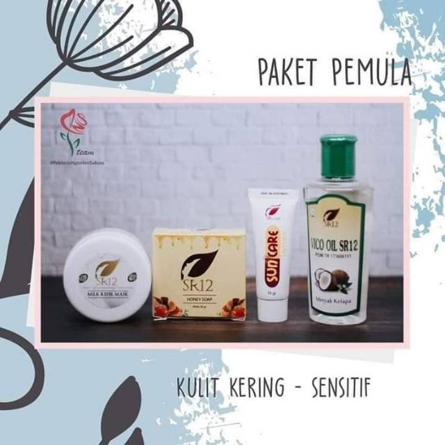 Paket pemula SR12 SKINCARE / paket remaja sr12