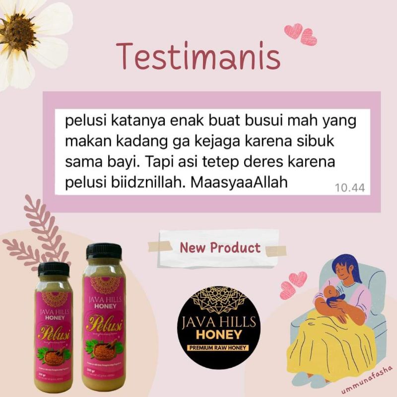 MADU PELUSI JAVAHILLS HONEY / MADU PELANCAR ASI / MADU HERBAL