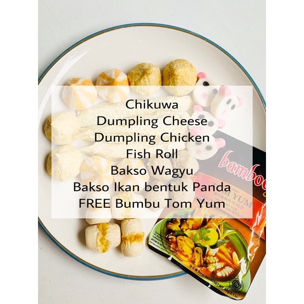 Paket Shabu Suki Kuah Bakso Frozen Ikan Olahan Cedea Wagyu Dumpling Bandung Murah Hot Promo Ready