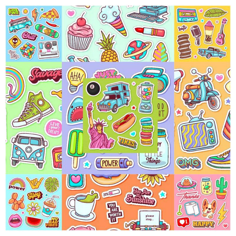 

Stiker Tumblr Aesthetic Scrapbook Bullet Journal Jurnal