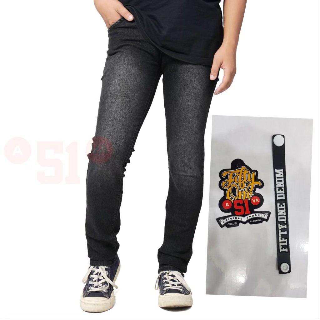 (COD) FIFTY ONE / CELANA JEANS PANJANG PRIA SLIMFIT / CELANA PANJANG ORIGINAL / CELANA PANJANG PRIA