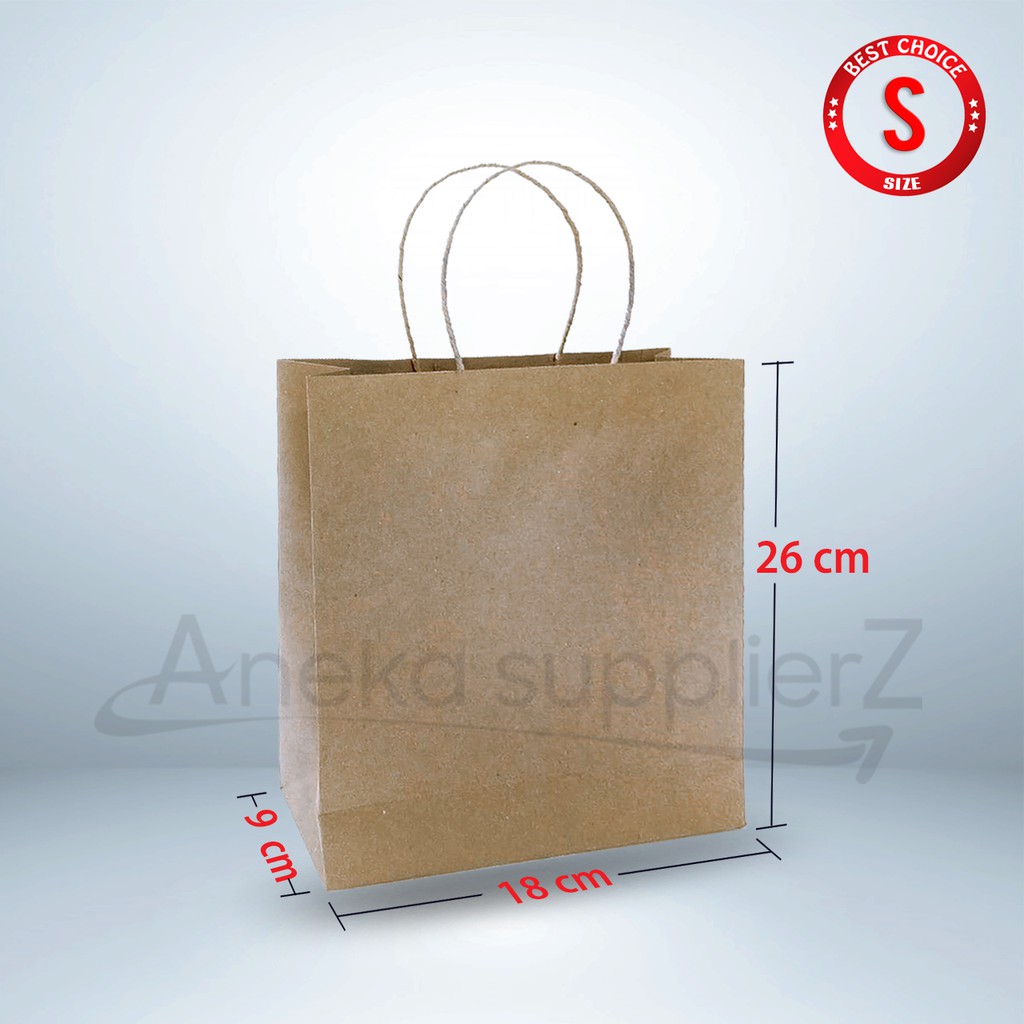 

Paper Bag Kraft Coklat - Go Green - Small (25PC)