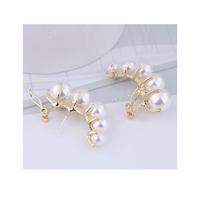 LRC Anting Tusuk Fashion Size Pearl Earrings A59178