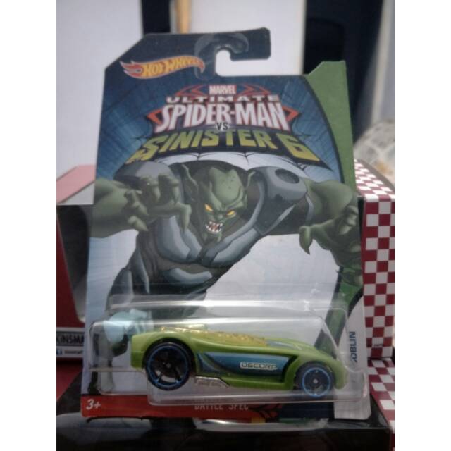 Hotwheels hot wheels battle spec green goblin oscorp spiderman
