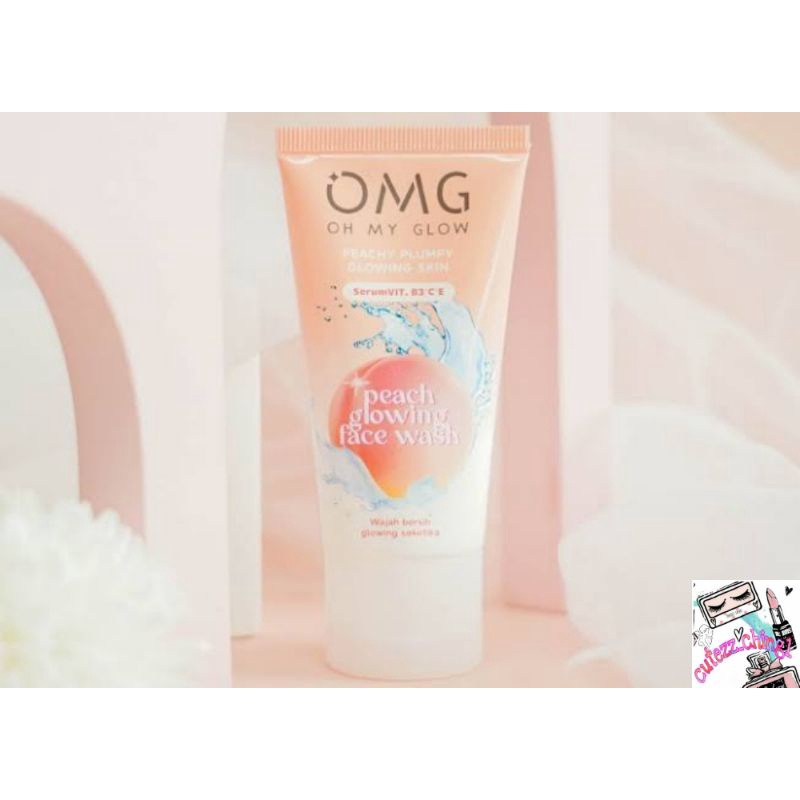 ☃☃️Cutezz_ching1☃️OMG Oh My Glow Peach Glowing face wash 50gr