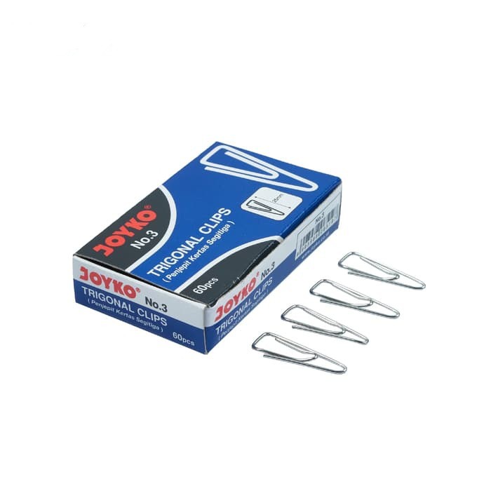 

Trigonal Clip / Klip / Penjepit Kertas Joyko No.3 / clip trigonal no 3 joyko / penjepit kertas