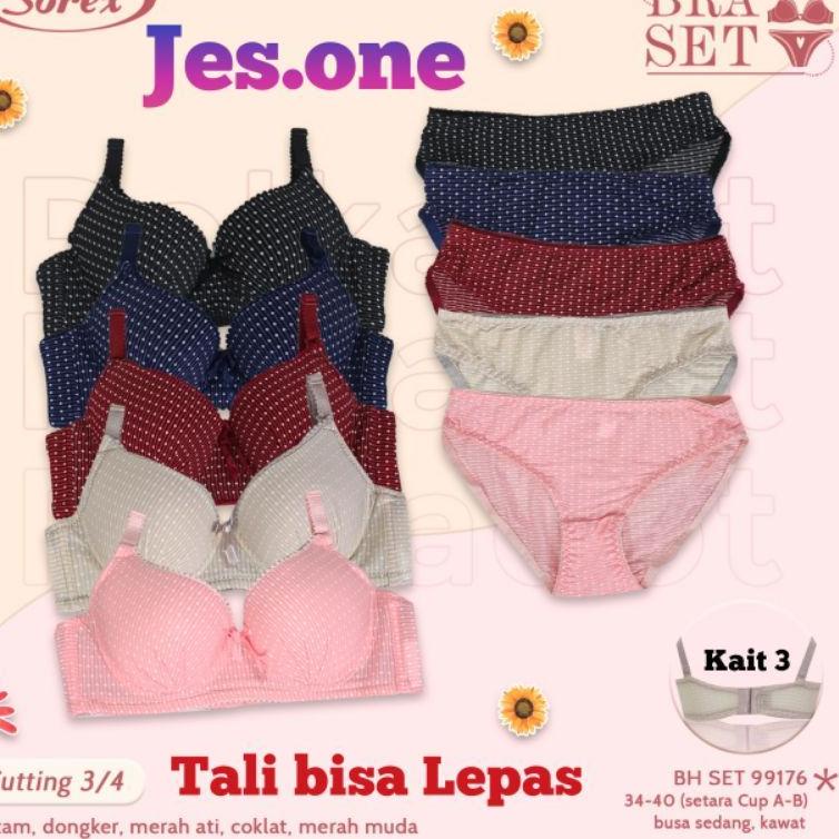 S-13 Sorex 99176 Bra Set Berkawat Busa Sedang Cup B Kait 3 [66]