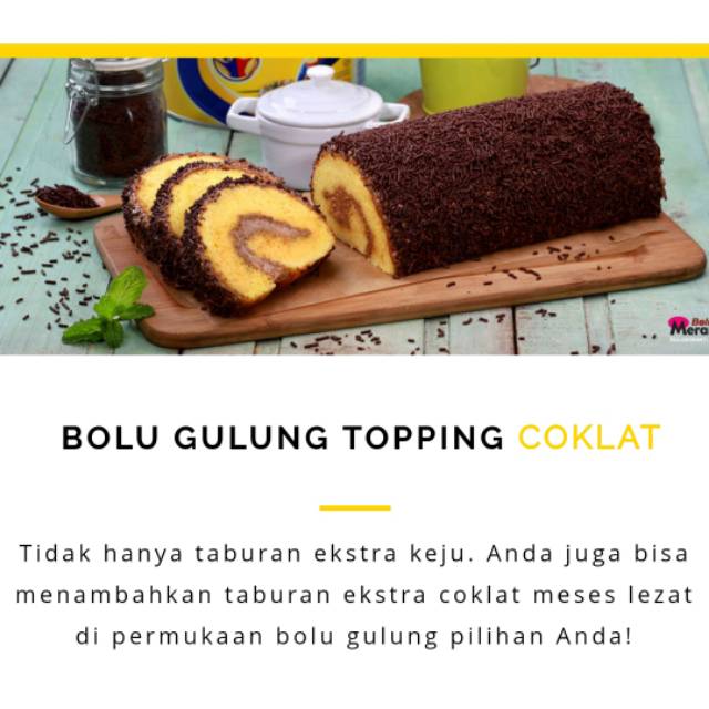 

Bolu Meranti Toping Coklat-Nenas