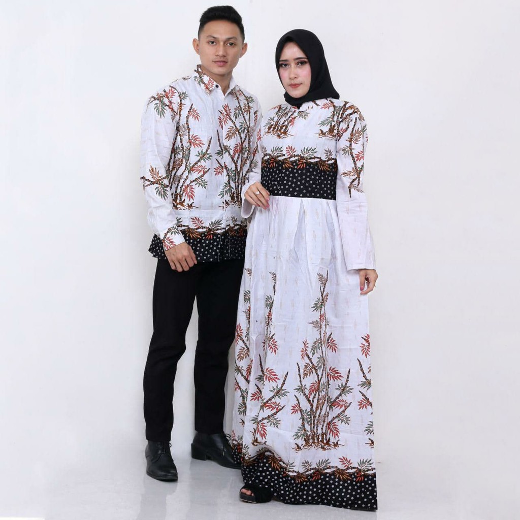 Couple Batik Gamis / Dress Batik Couple