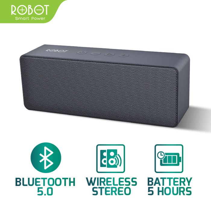 ROBOT RB420 Speaker Bluetooth Portable RB420 v5.0 Original - Abu-abu - Gray