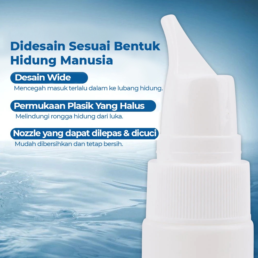 Nasal Spray Bottle Botol Cuci Hidung Neti Pot Mini Portable 70ML - nasal spray