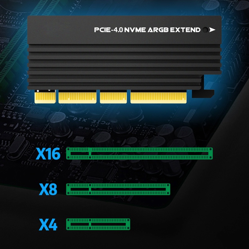 Btsg PCI Untuk Express 4.0 X4 Controller Internal Kartu Ekspanding PCI-E Ke Untuk M.2 NVME