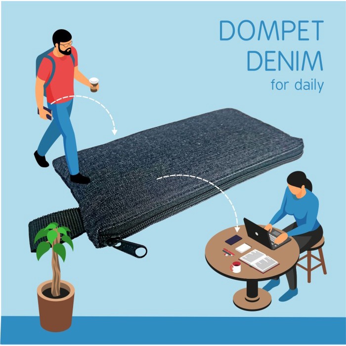 

Hari Ini Dompet Denim, Tempat Pensil Denim, Bahan Jeans, Belanja Dan Harian Hemat