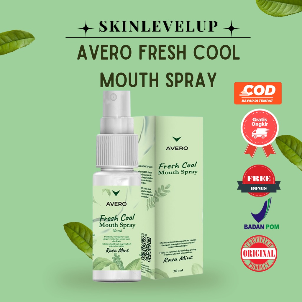 Avero Fresh Cool Mouth Spray - BPOM Pengharum Mulut & Penyegar Mulut