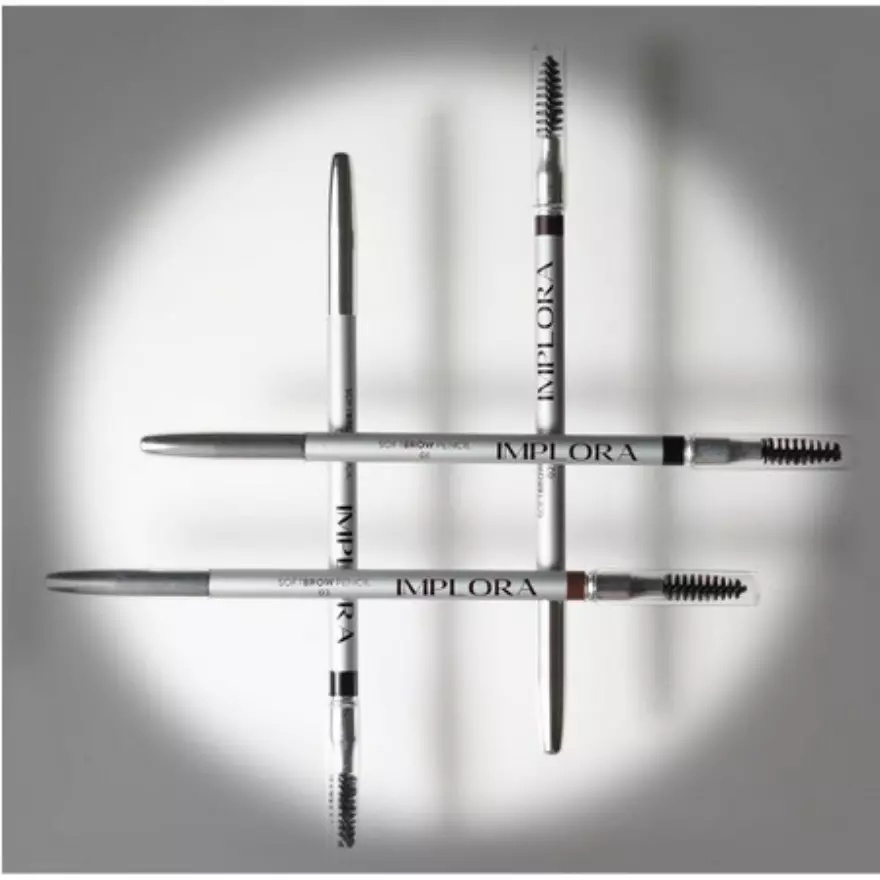 ⭐️ Beauty Expert ⭐️ IMPLORA Eye Brow Pencil 2 IN 1 ( PENSIL + SERUTAN + SIKAT ) ORIGINAL BPOM / 2IN1