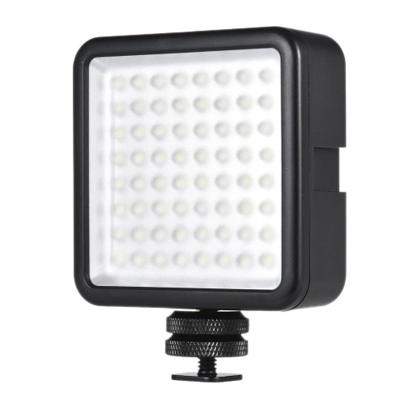 Fasdga Flash Led 64 Panel Light Portable Mini Video Lighting For Canon Nikon Sony A7 - Black