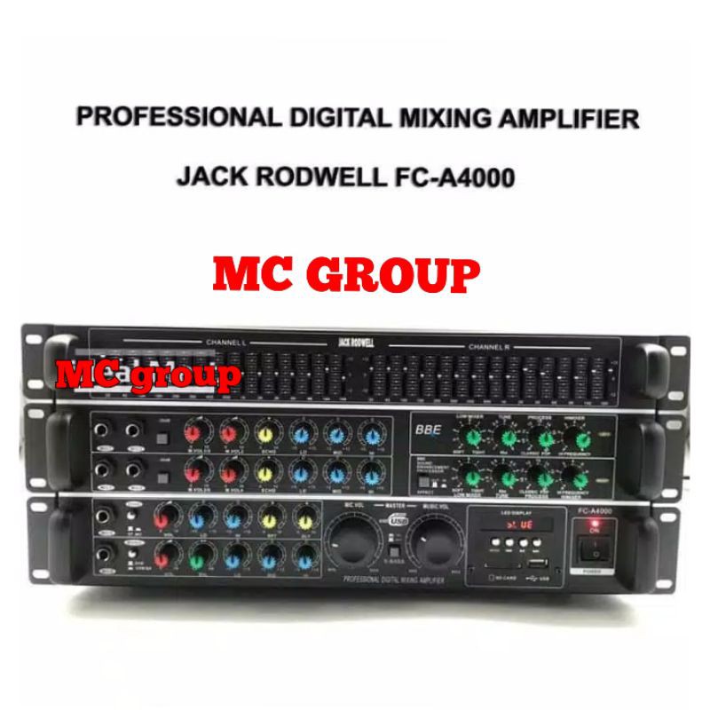 Profesional amplifier MIXER JACK RODWELL FC A4000 power ampli FC a4000