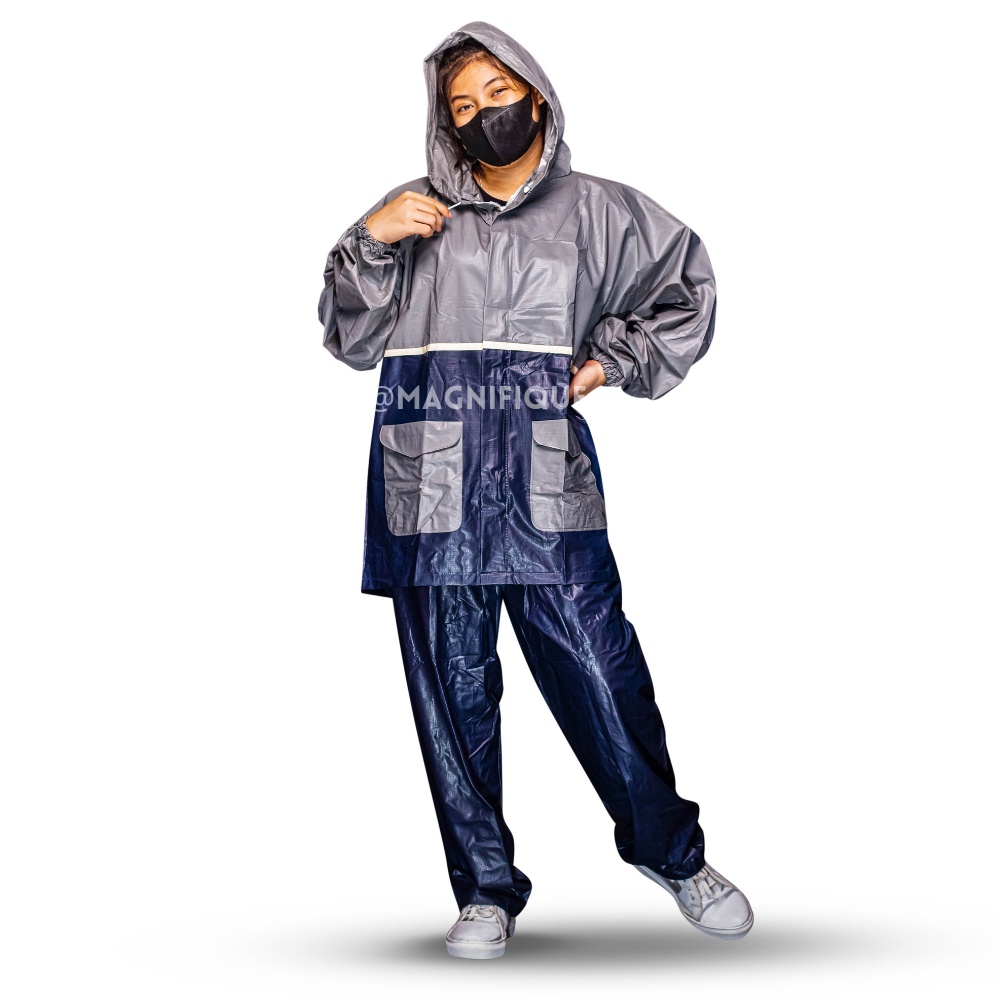 Jas Hujan Pria Tebal Anti Sobek Jas Hujan Wanita Setelan Jas Hujan Jaket Celana Jas Ujan Dewasa