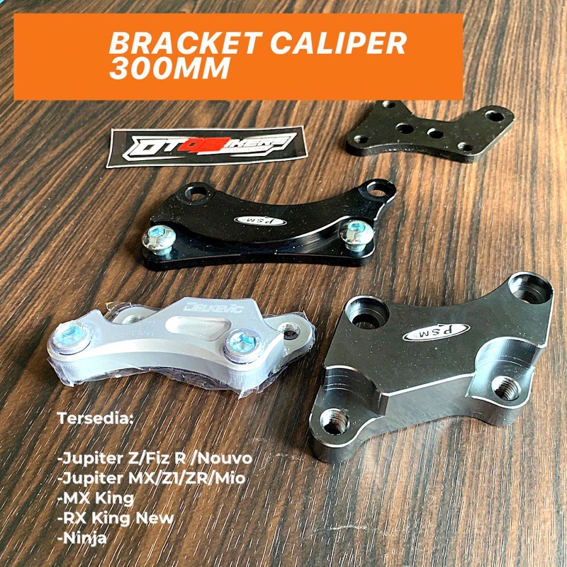 BRACKET Cakram 300 mm Jupiter Z F1ZR 125Z MX King fizr rx njmx vixion dudukan breket kaliper caliper psm moto1 pro1 cnc dural-1