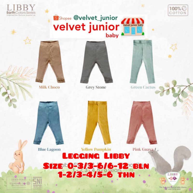 Libby Earth Colour Leggings 0-6 Tahun (1 Pcs / Pack)