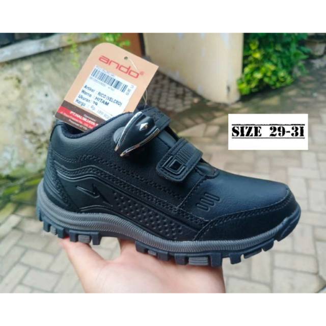 SEPATU SEKOLAH ANAK PAUD TK SD KEREN / SEPATU HITAM SEKOLAH KEREN