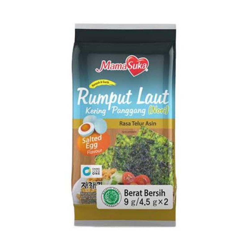 

Mamasuka rumput laut kering panggang Nori telur asin