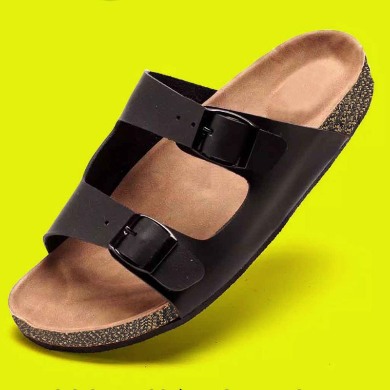 Sb - Sandal Pria Casual Kekinian / Sandal sloup hitam