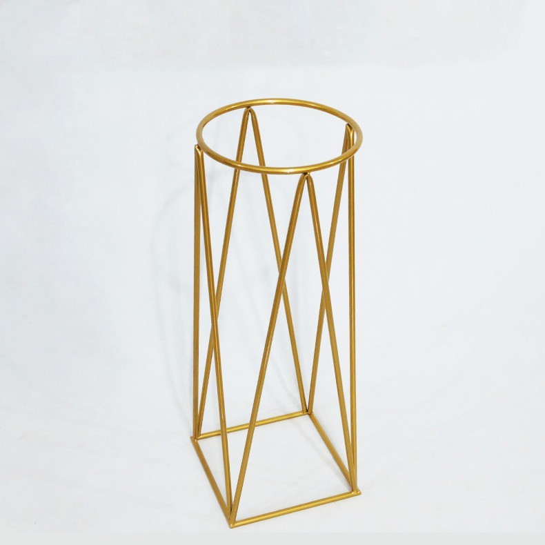 Standing Pot - Standing Pot Bunga - Emas, Besar