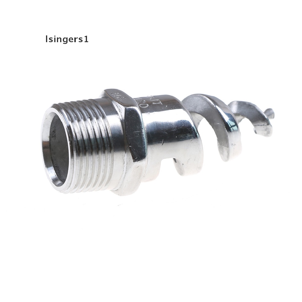 (lsingers1) Kepala nozzle spray spiral 1 / 2 &quot;1&quot; Bahan Stainless steel