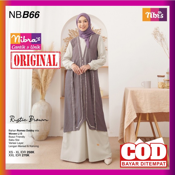 Nibras Gamis Terbaru 2022 Gamis Nibras Promo NB B66 NBB66 Baju Dress Dres Wanita Dewasa Muslim Syari