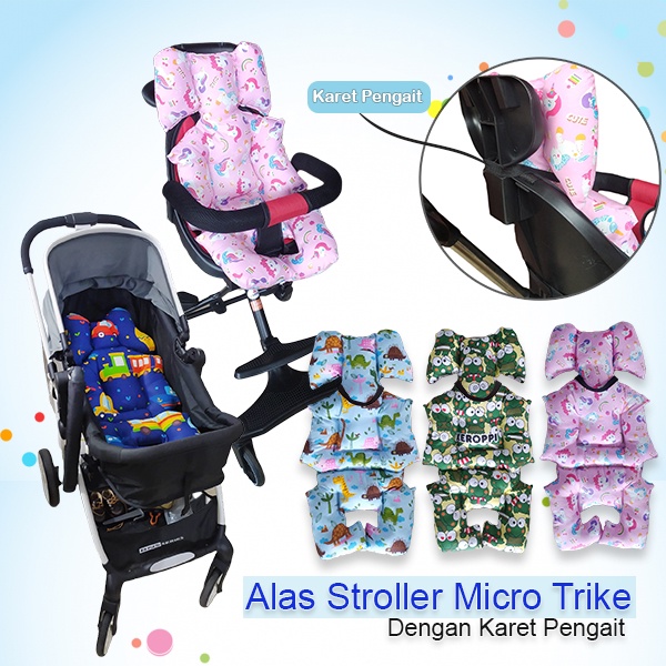 Alas Stroller Bayi Universal 4in1 Baby Car Seat Bouncer Stroller Pad Trike Roda Tiga Model Elephant