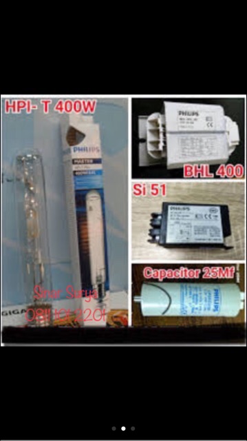 Lampu Sorot Hpit 400w Lampu Sorot Kapal Set Kap Pvc Komponen Philip Shopee Indonesia