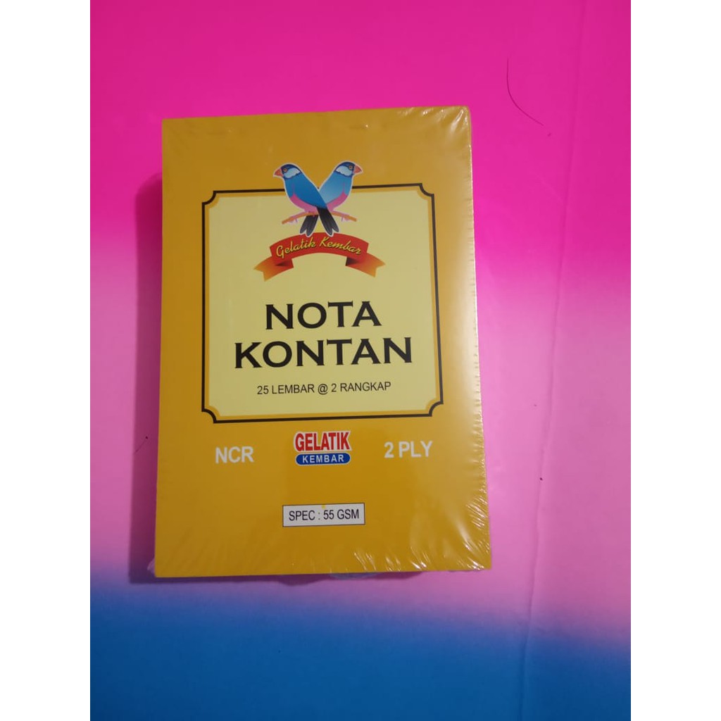 DISKON NIH!!! Nota Kontan Kecil Gelatik Kembar 2 ply/Buku Nota/Nota Kontan