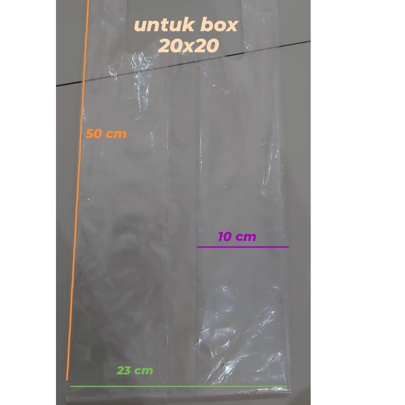 

KRESEK PE bening uk 23 untuk box 20 x 20 ( pabrik langsung)