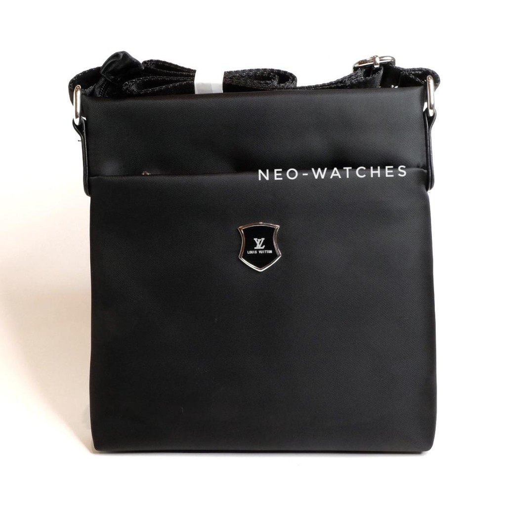 TAS SELEMPANG  BRANDED TERBARU PRIA SLING BAG WANITA PARASUT SLEMPANG SLINGBAG PARASUT HITAM LV-7090