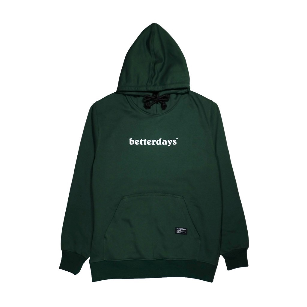 Jaket Hoodie Pullover Betterdays Draft Green / Sweater Hoodie Pria Wanita / Hoodie Unisex