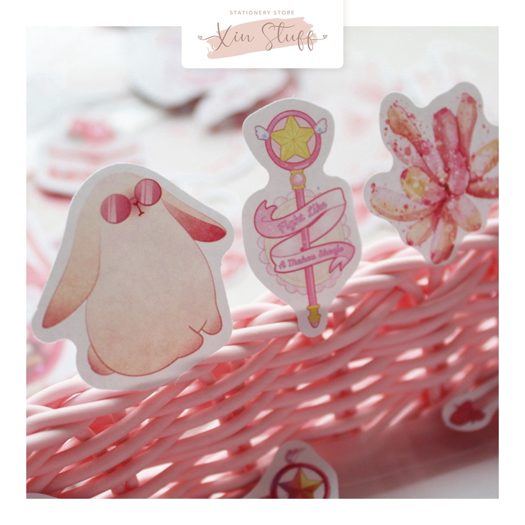 

Stiker Scrapbook Pink Flamingo, Tropical Leaves & Nyummy Dessert Kawaii [XINSTUFF.ID]