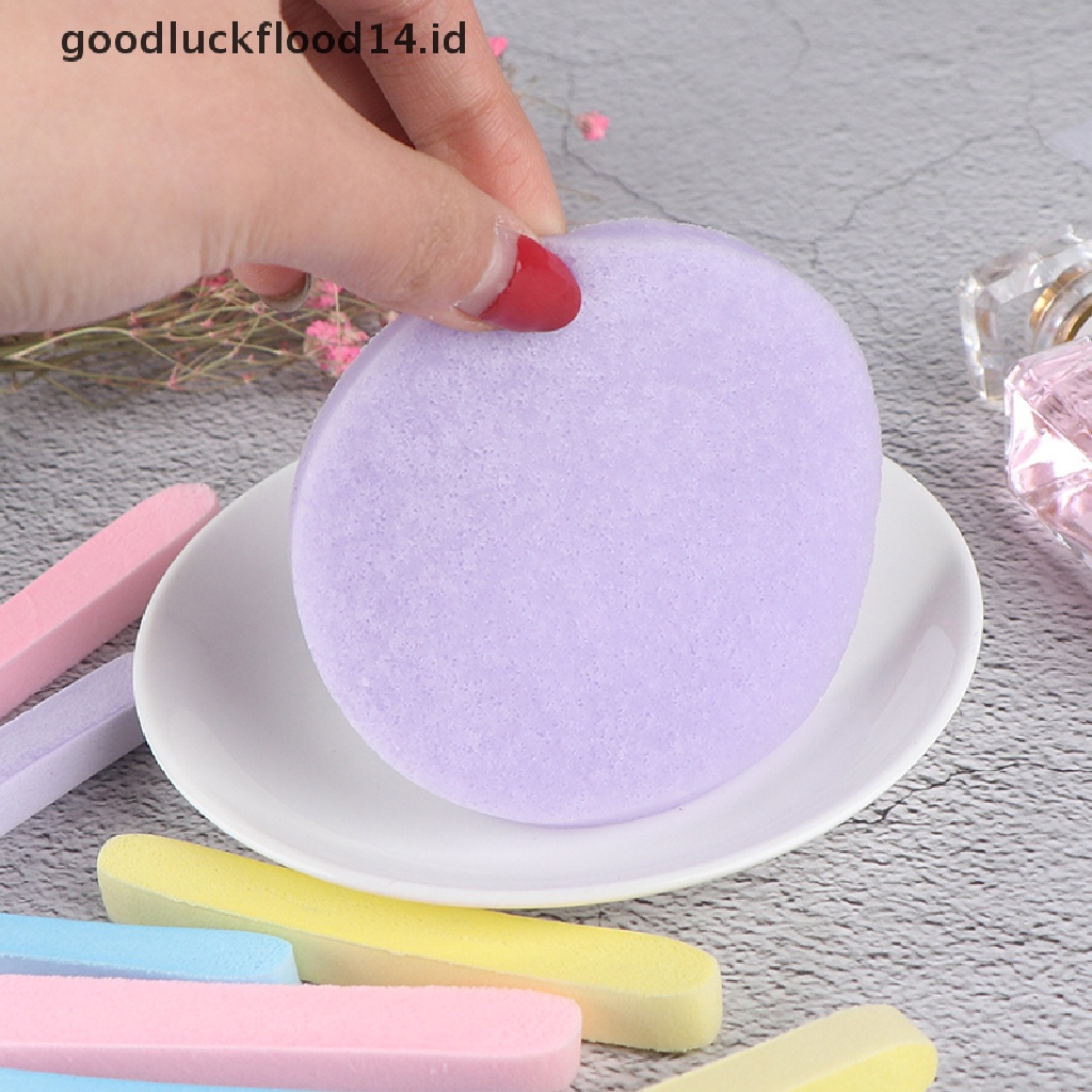 [OOID] 12pcs Compressed Facial Clean Wash Puff Face Cleansing Sponge Stick Skin Pad ID