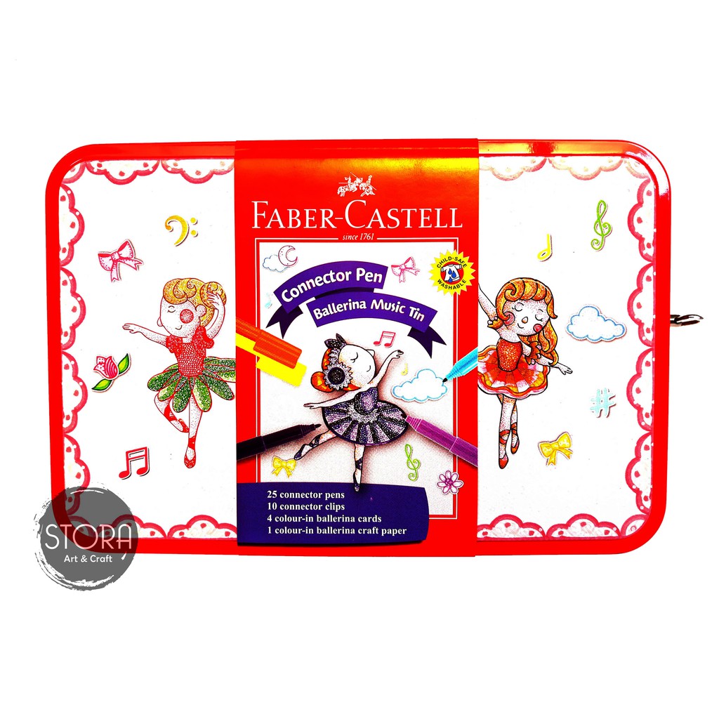 

Faber Castell Ballerina Connector Pen / Spidol Music Box Balerina Kotak Musik