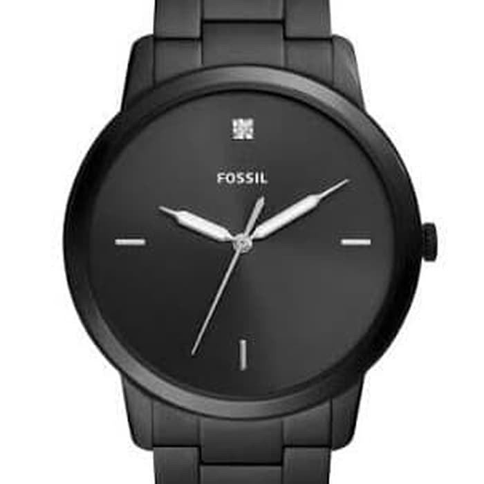 JAM TANGAN PRIA WANITA FOSSIL FS 5455 FS5455 MENS MINIMALIST BLACK ORIGINAL JAM TANGAN